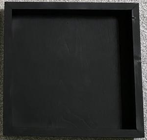 A painted wooden frame